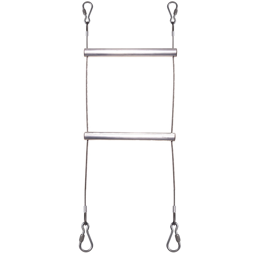 Lyon Compact Ladder, Plain Rungs, Maillon End Fittings