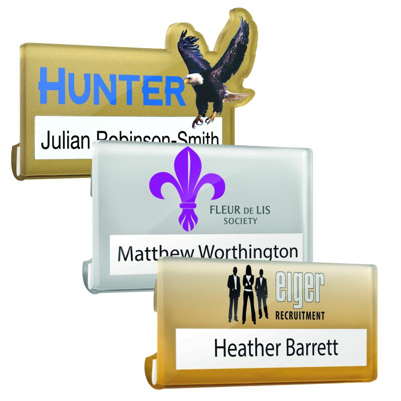 Clear Acrylic Reusable Name Badges