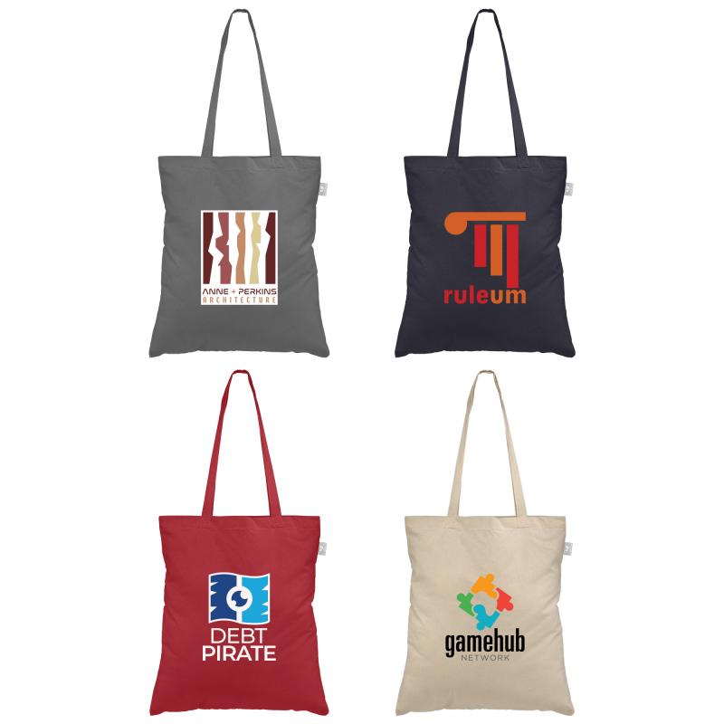 Geo - Recycled 140g Cotton Canvas Tote Bag