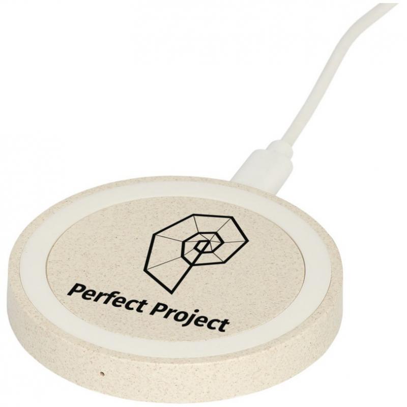 Naka 5W Wheat Straw Wireless Charging Pad