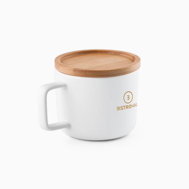 Fangio Ceramic Mug with Bamboo Lid