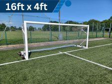 Senior 16 x 4ft Mill Finish Goal Posts - Set of 2