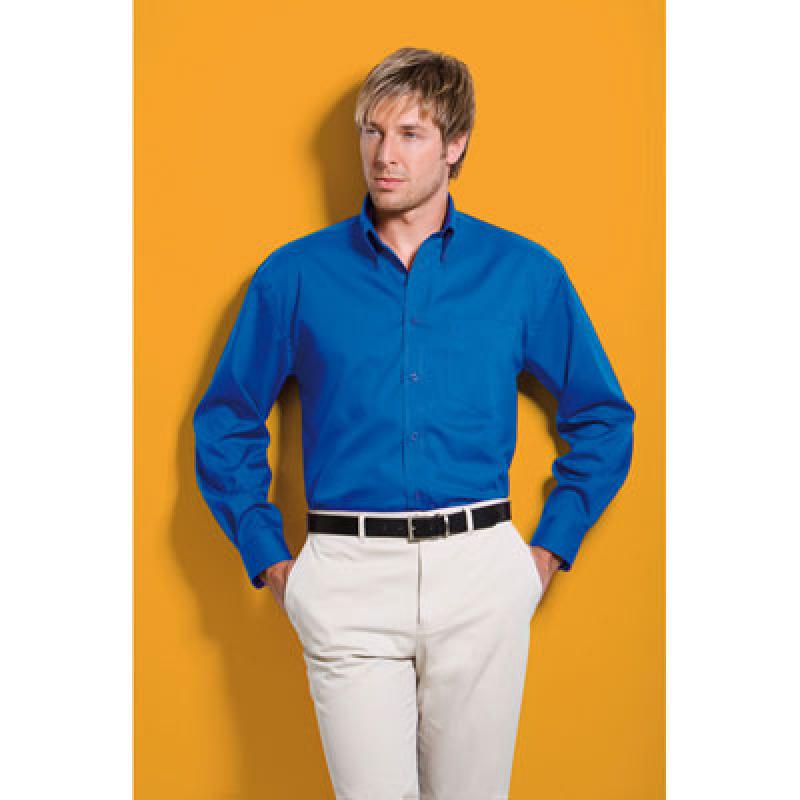 Kustom Kit Men's Long Sleeve Corporate Oxford Shirt