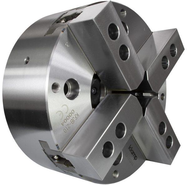 Specialist Suppliers of KFJB-210A8 Large thru-hole 4-jaw open centre chuck