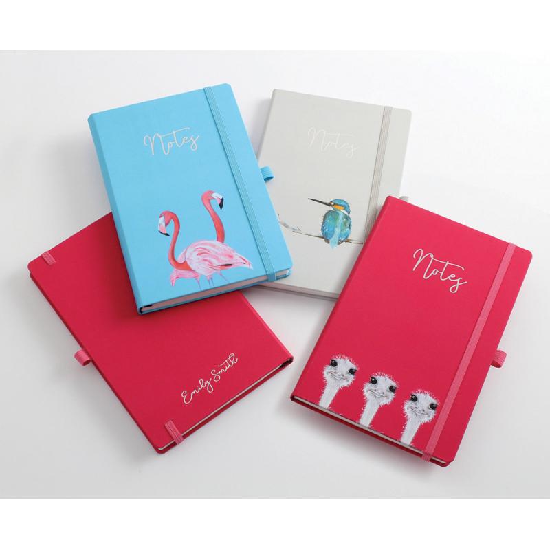 Designer Full Colour A5 Casebound Notebook with Elastic Strap