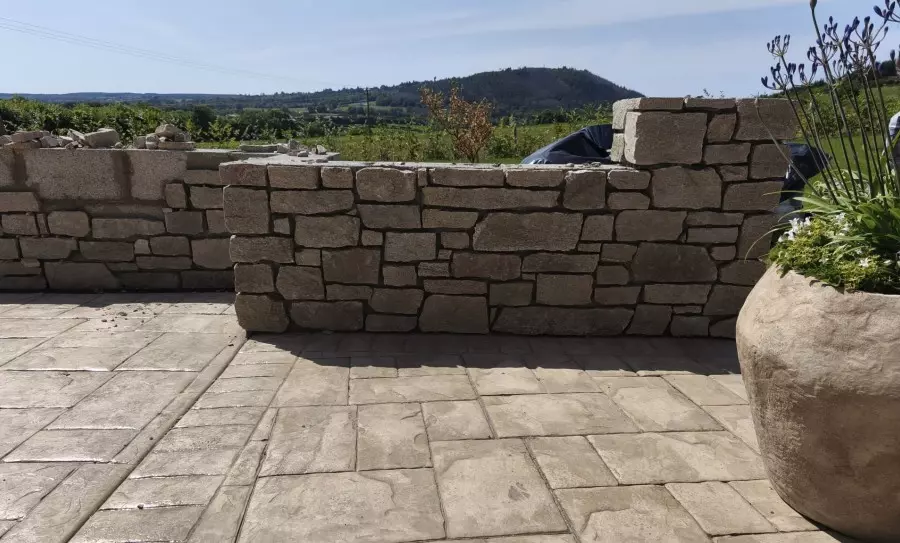 Stone Cladding For Boundary Walls