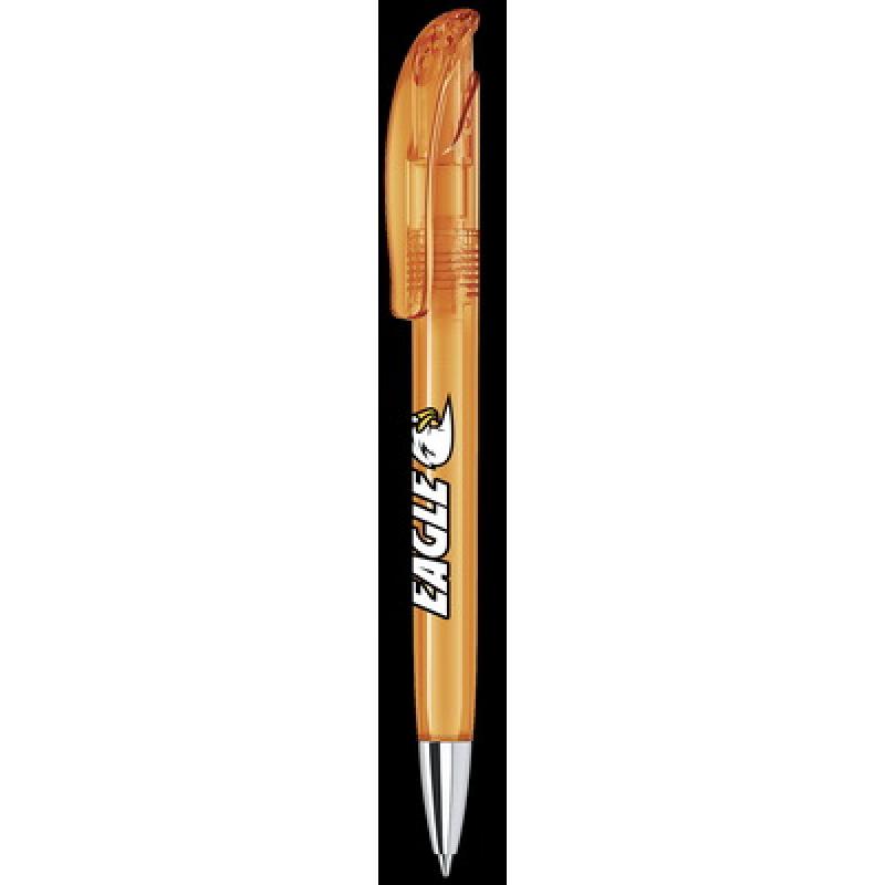 senator® Challenger Clear Plastic Ballpen With Metal Nose Cone