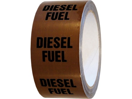 Diesel fuel pipeline identification tape.