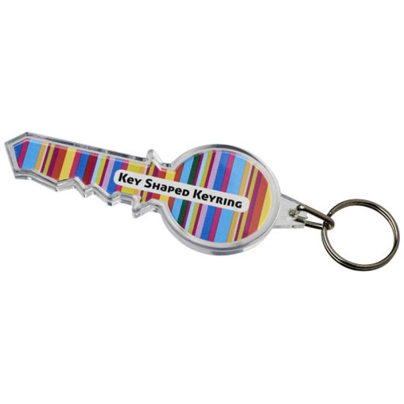 Combo key-shaped keychain