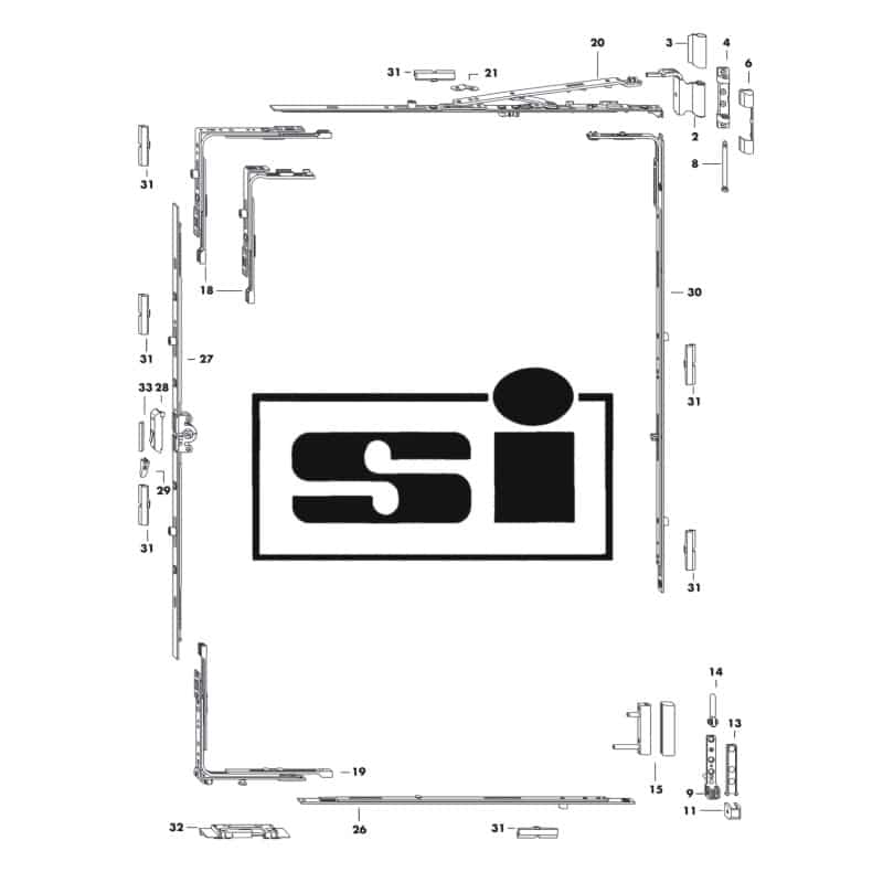 Specialist Suppliers Of Siegenia S-ES (Face-Fixed)
