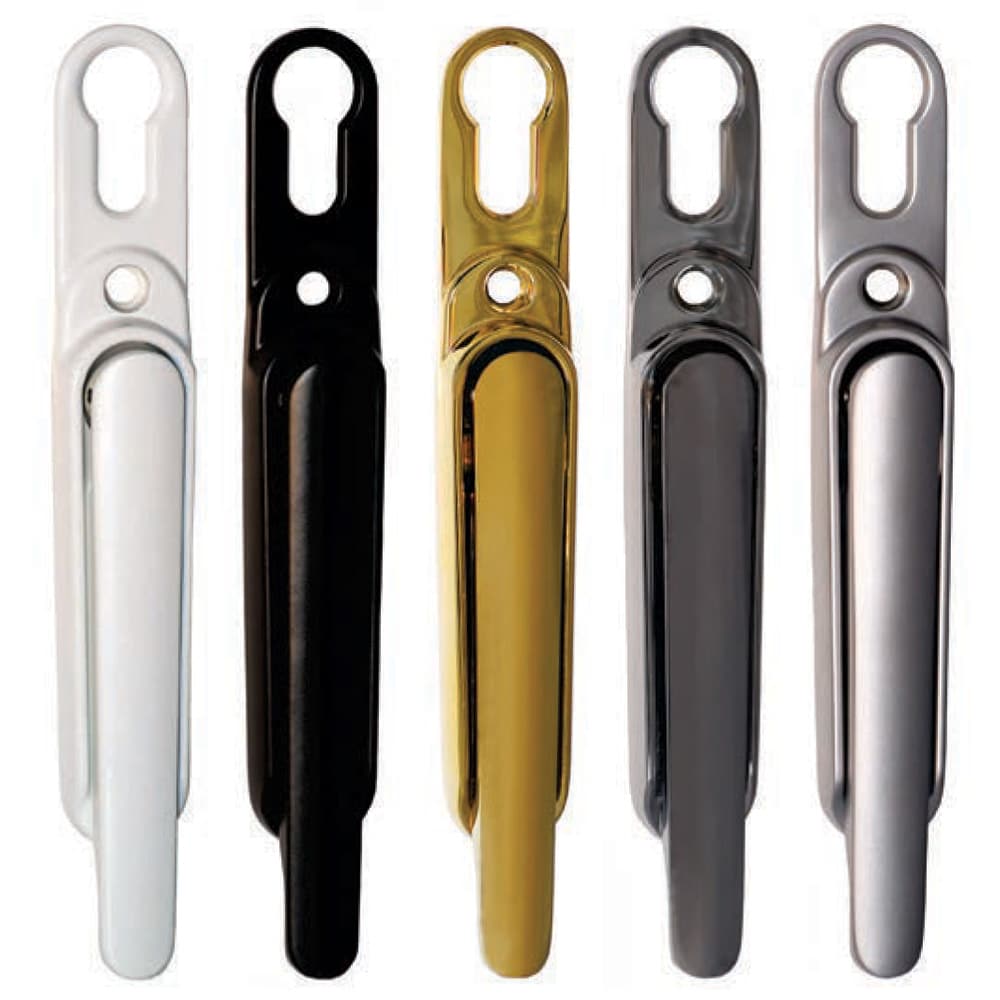 UK Suppliers Of Q-Line Clearline SlimFold Door Handle (With PZ Cylinder Hole)