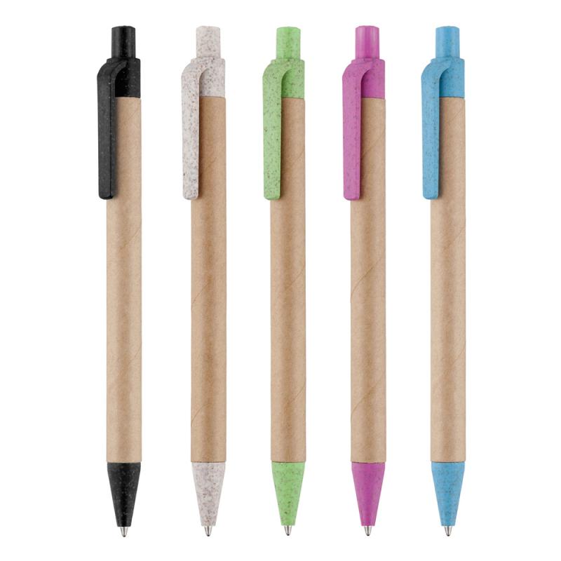 Ayr Card Ball Pen with Wheat Trim