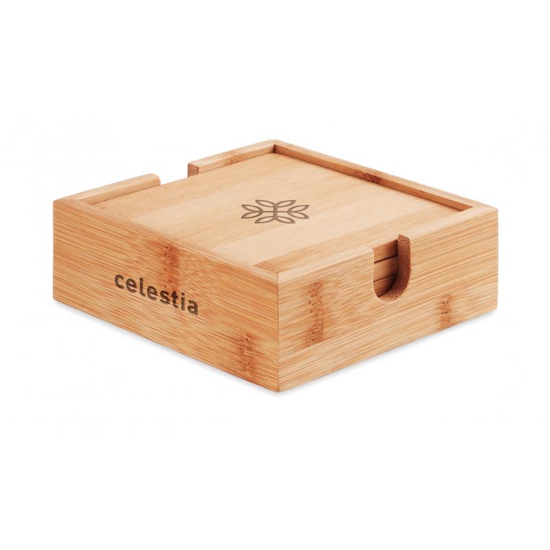 Bamboo Coaster Set