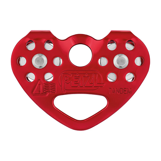 PETZL TANDEM SPEED, Efficient Double Pulley For Tyrolean Traverses On Rope