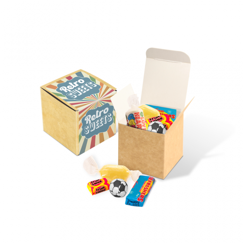 Eco Kraft Cube - Retro Sweets