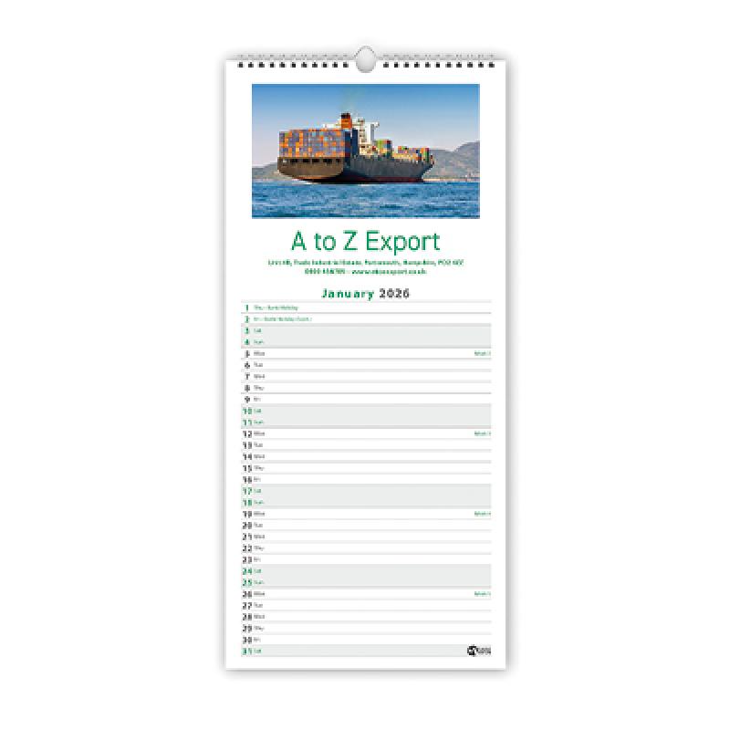 Slimline Wall Calendar