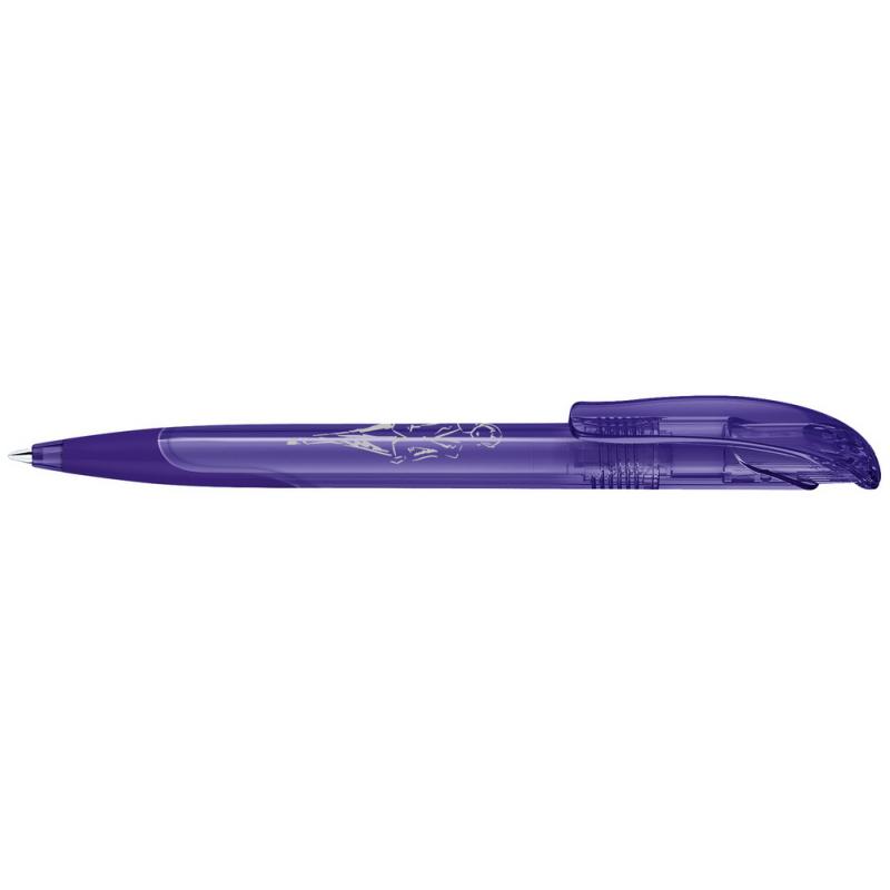 senator® Challenger Clear Plastic Ballpen with Soft Grip