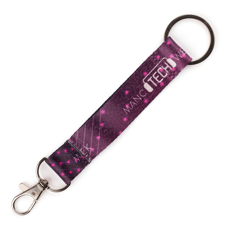 Made in Britain RPET Lanyard Split Ring Keyring