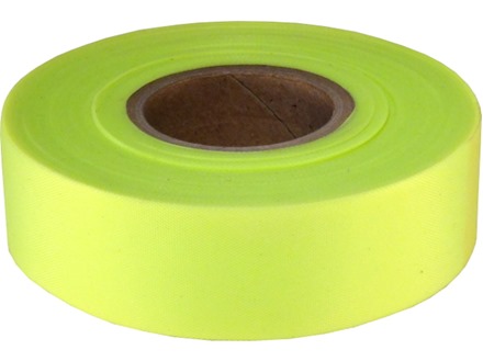 Yellow flagging tape