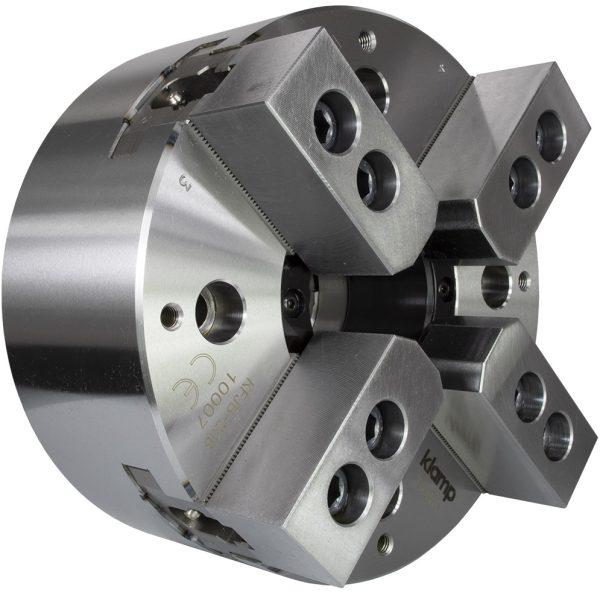 Suppliers of KFJB-208A6 Large thru-hole 4-jaw open centre chuck