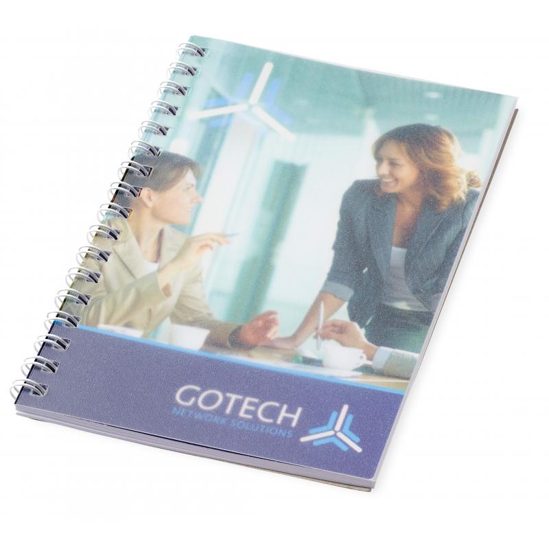 Desk-Mate® wire-o A6 notebook PP cover - 100 pages