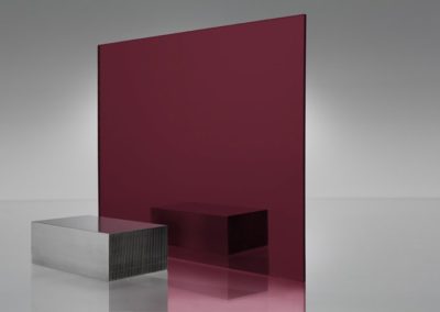 Red 2423 Acrylic and Mirror Walls for Industrial Use