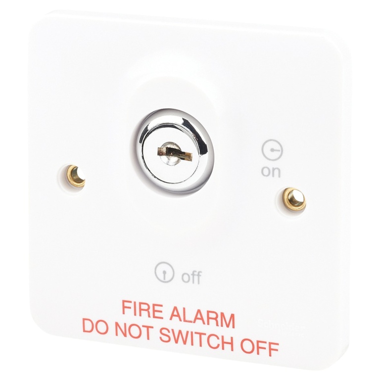 Suppliers of C-TEC Fire Alarm Control Panel mains keyswitch, white