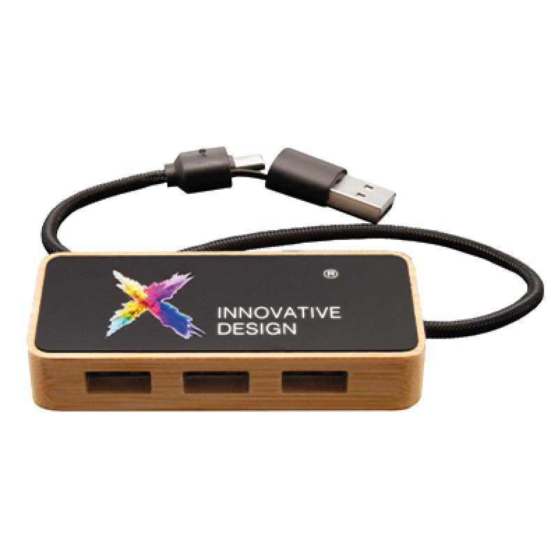 SCX.design H21 8-in-1 Wooden USB Hub