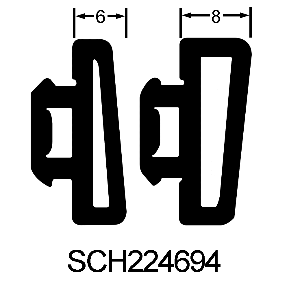 UK Suppliers Of Schuco Gasket Set (2 x 3m Lengths) With Endcaps