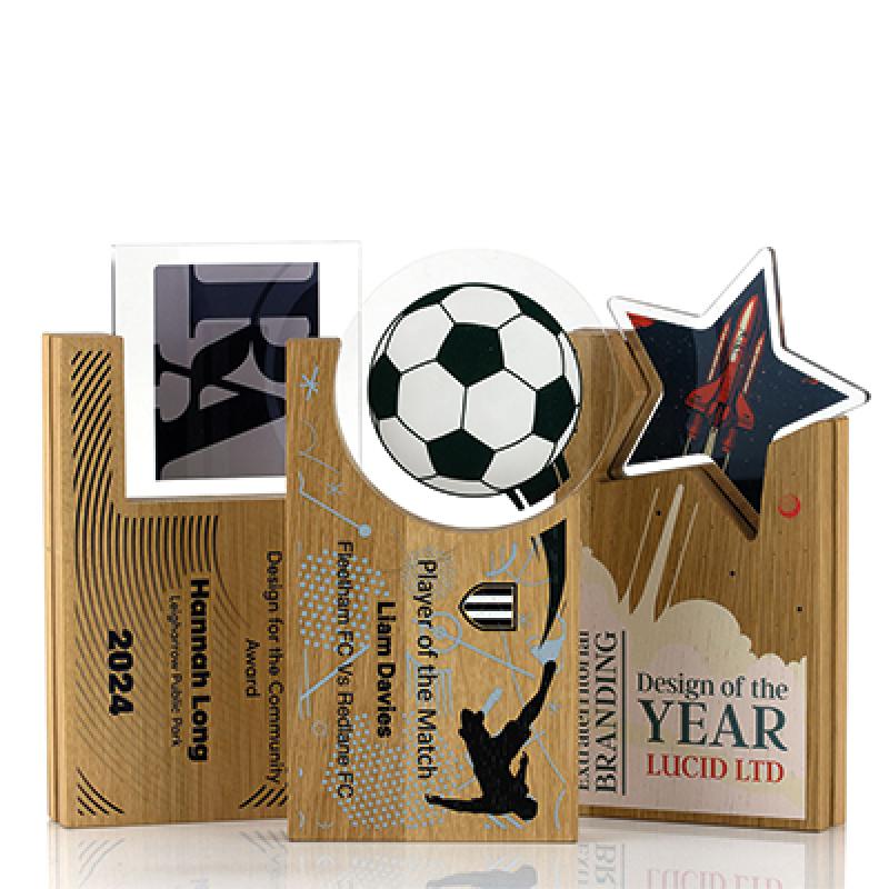 Oak Layered Acrylic Award