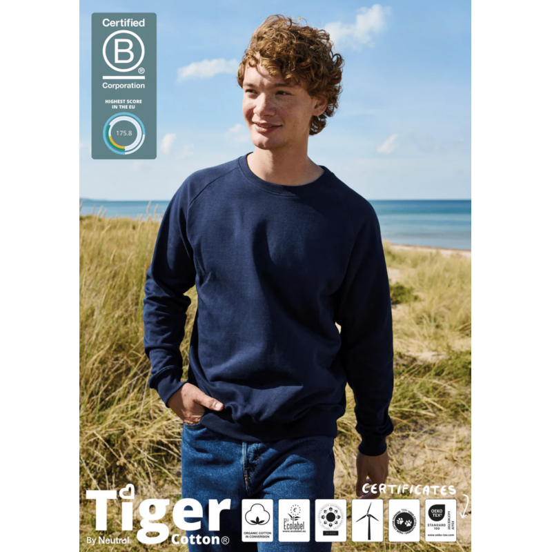 Neutral Tiger Cotton Organic in Conversion Unisex Sweatshirt