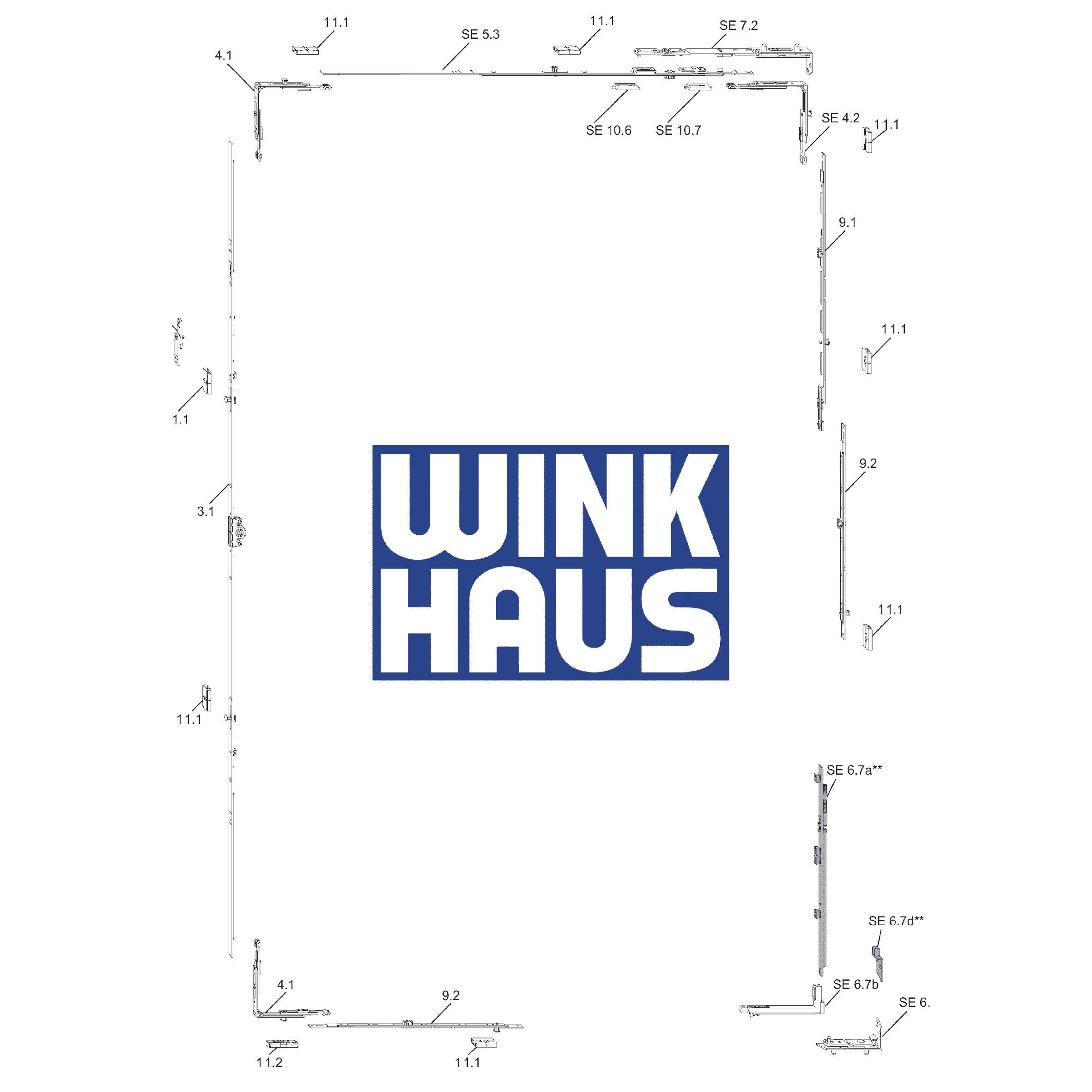 UK Suppliers Of Winkhaus activPilot Select (Concealed) Gearing