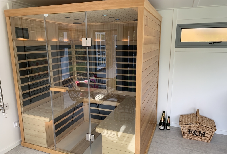Bespoke Garden Sauna And Spa Room