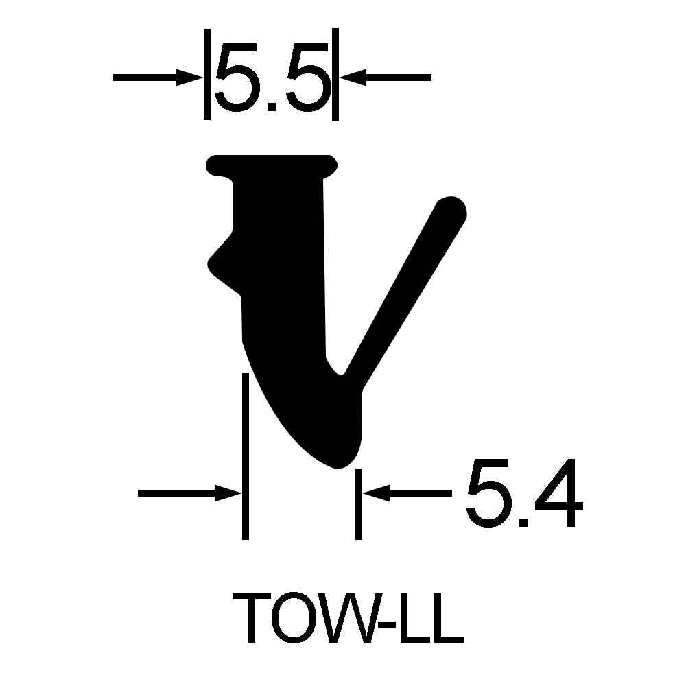 UK Suppliers Of Low Sight Line Wedge Gasket (5.5mm x 5.4mm)