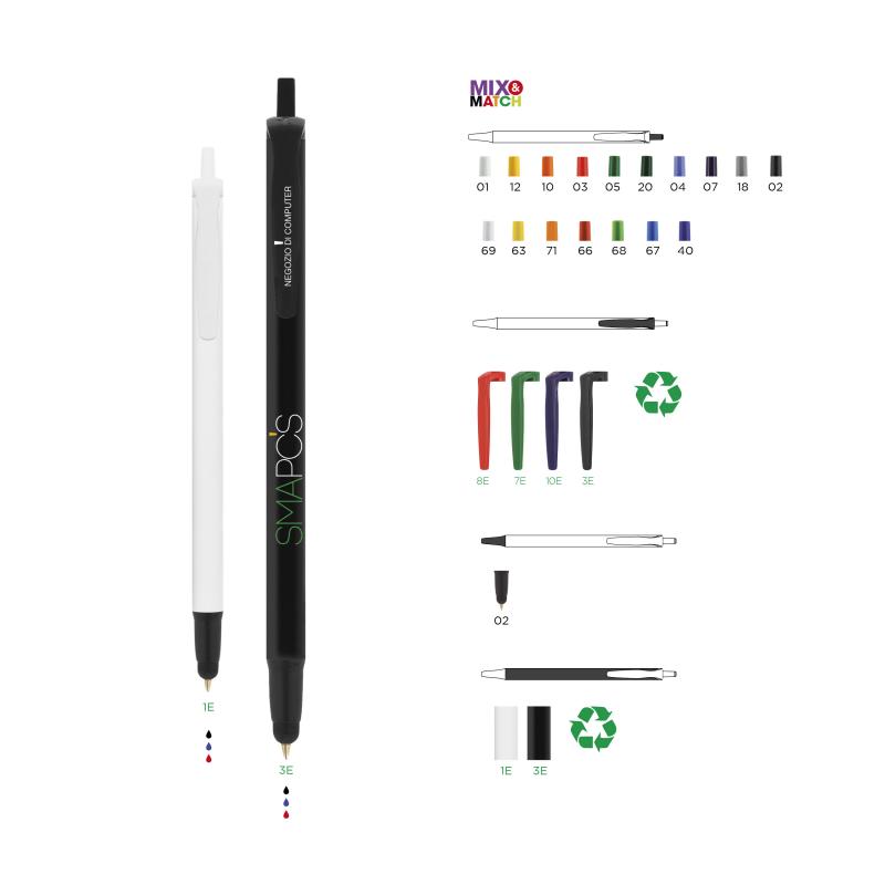 BIC&#174; Clic Stic Stylus Ecolutions&#174; Ballpen Screen Printing