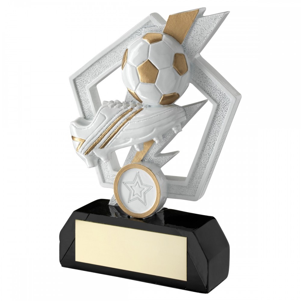 White & Gold Football Boot Award - 3 sizes