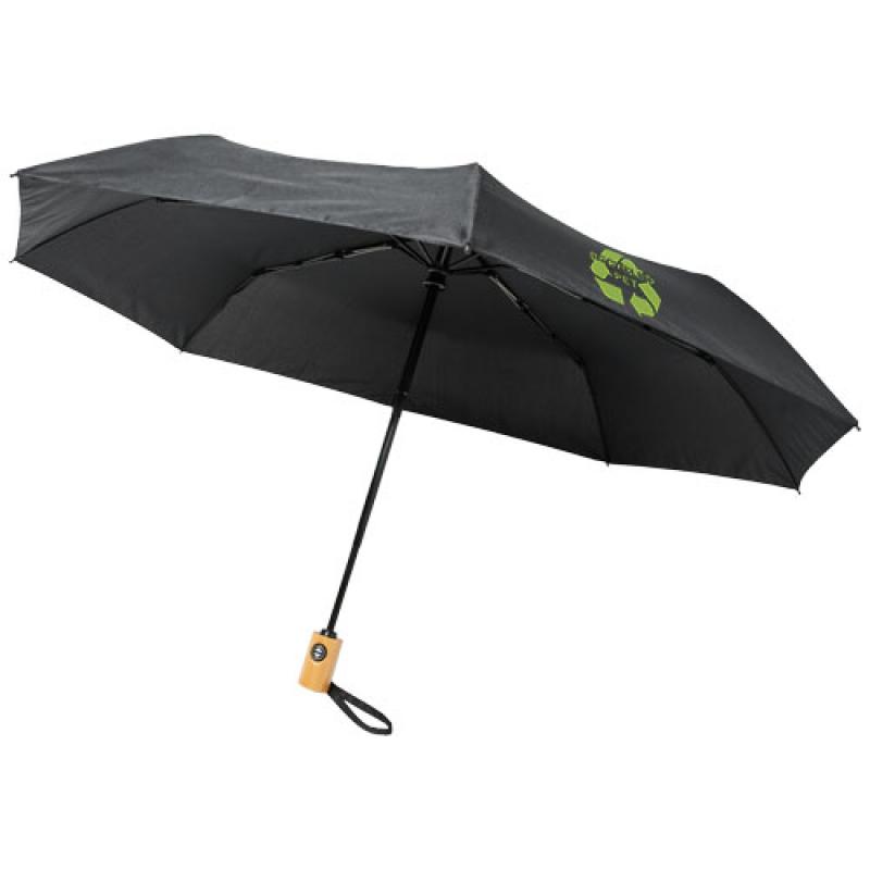 Bo 21'' fold. auto open/close recycled PET umbrella