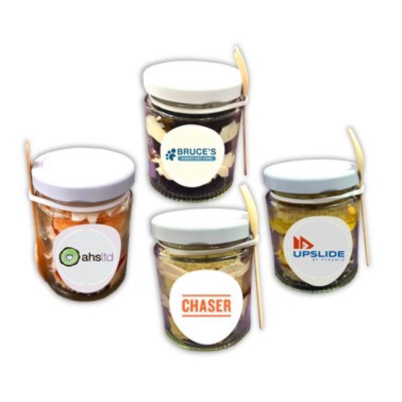 4 Cake Jars (Chocolate Caramel)