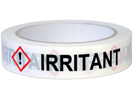 Irritant GHS tape.