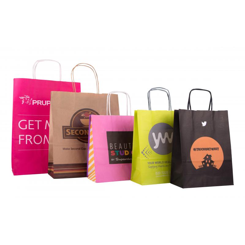 Twisted Paper Handle Carrier Bag
