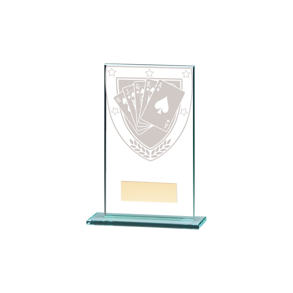 Millennium Glass Poker Award - 5 sizes