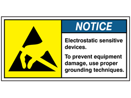 Electrostatic sensitive devices label