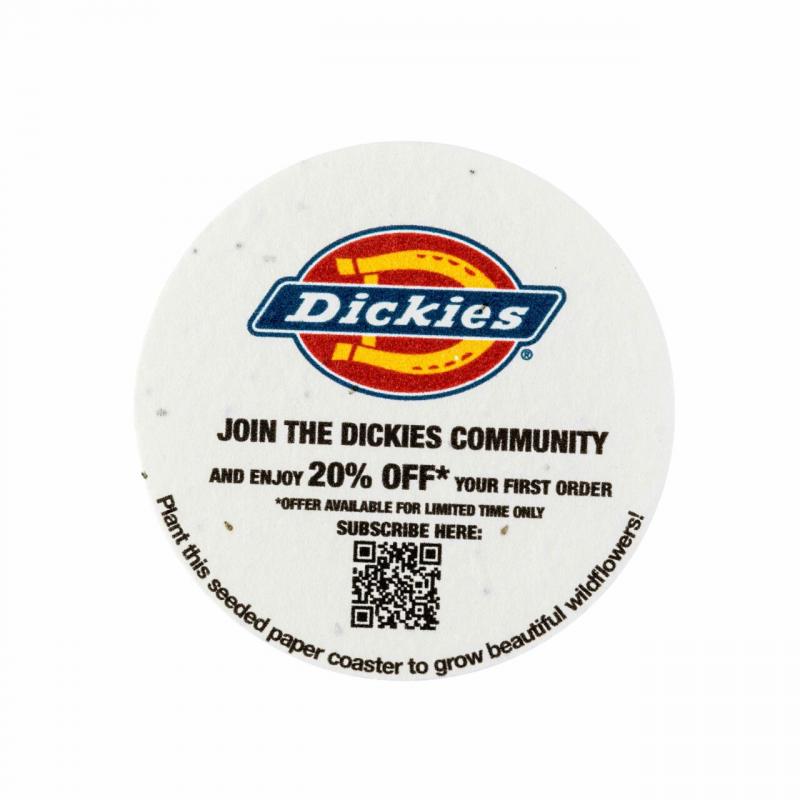 Seed Paper Coaster 93mm Dia - 140gsm Seed Paper