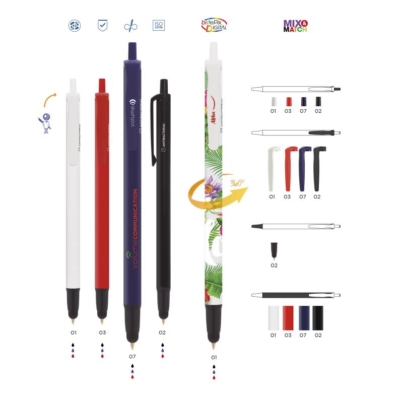 BIC&#174; Clic Stic Stylus BGUARD� Ballpen Screen Printing