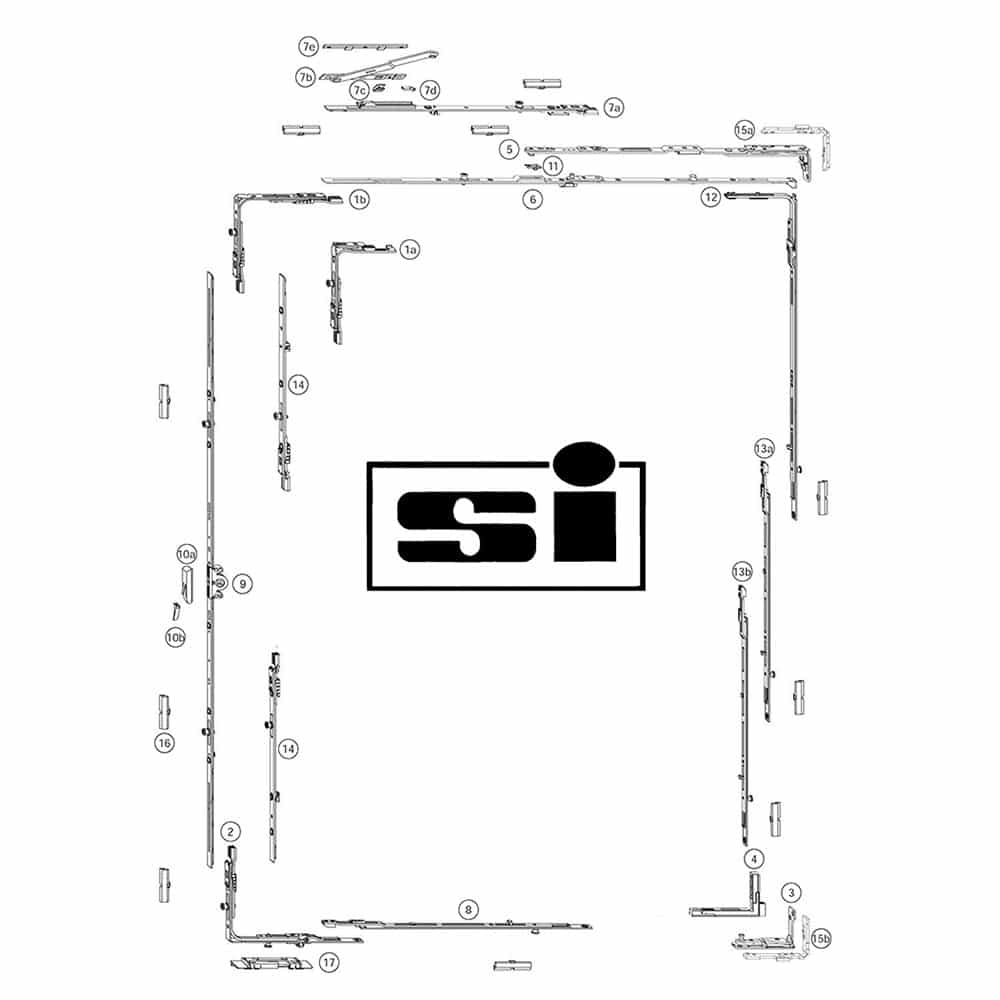 Specialist Suppliers Of Siegenia Titan AF (Concealed) Tilt & Turn Gearing