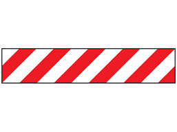 Reflective tape, red and white chevron