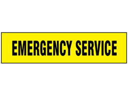 Emergency Service label