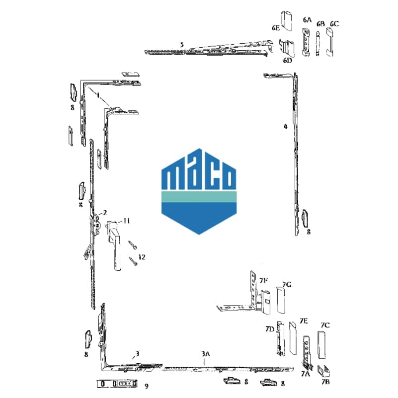 UK Suppliers Of Maco Trend (Face-Fixed)
