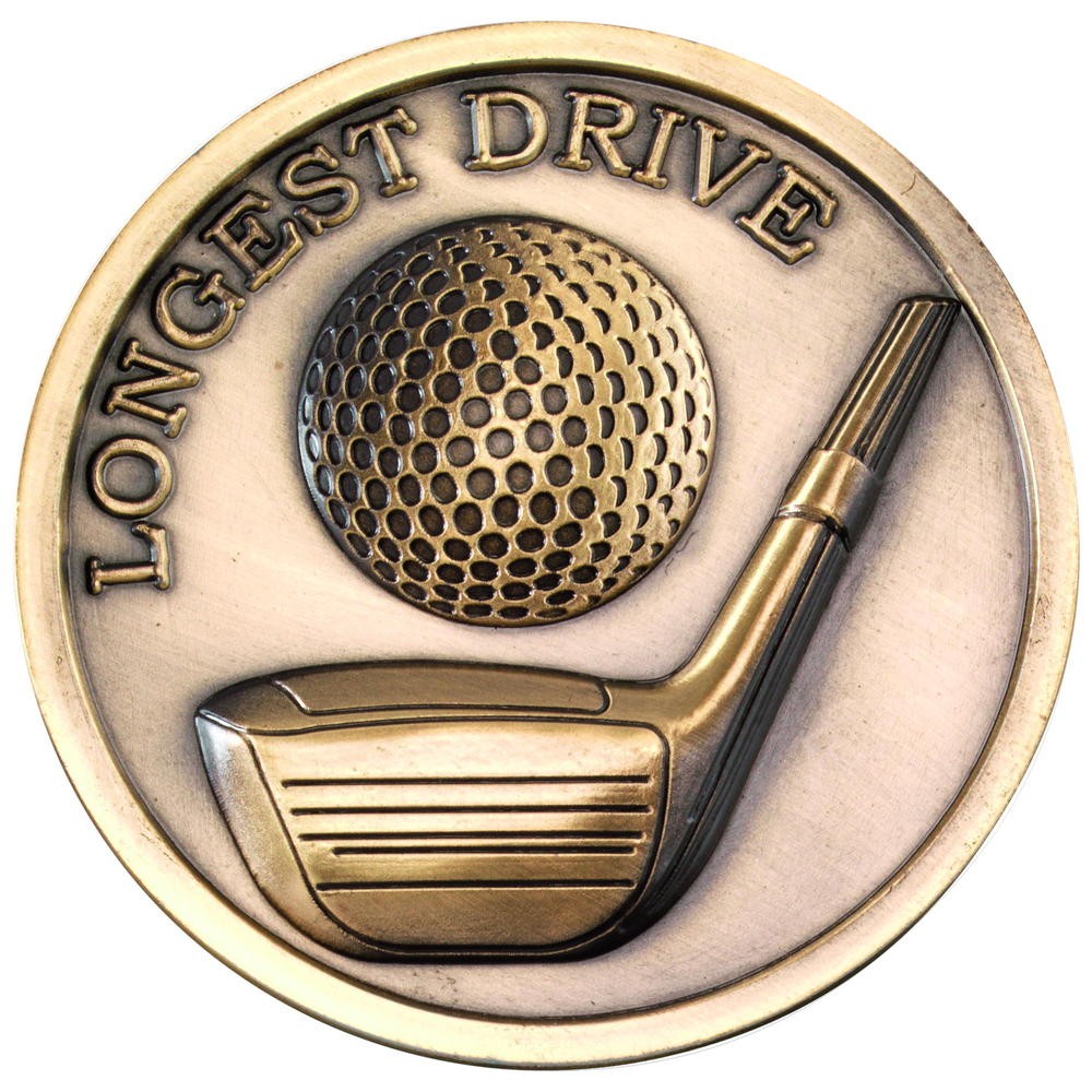 70mm Golf Medal Coin - 2 Options