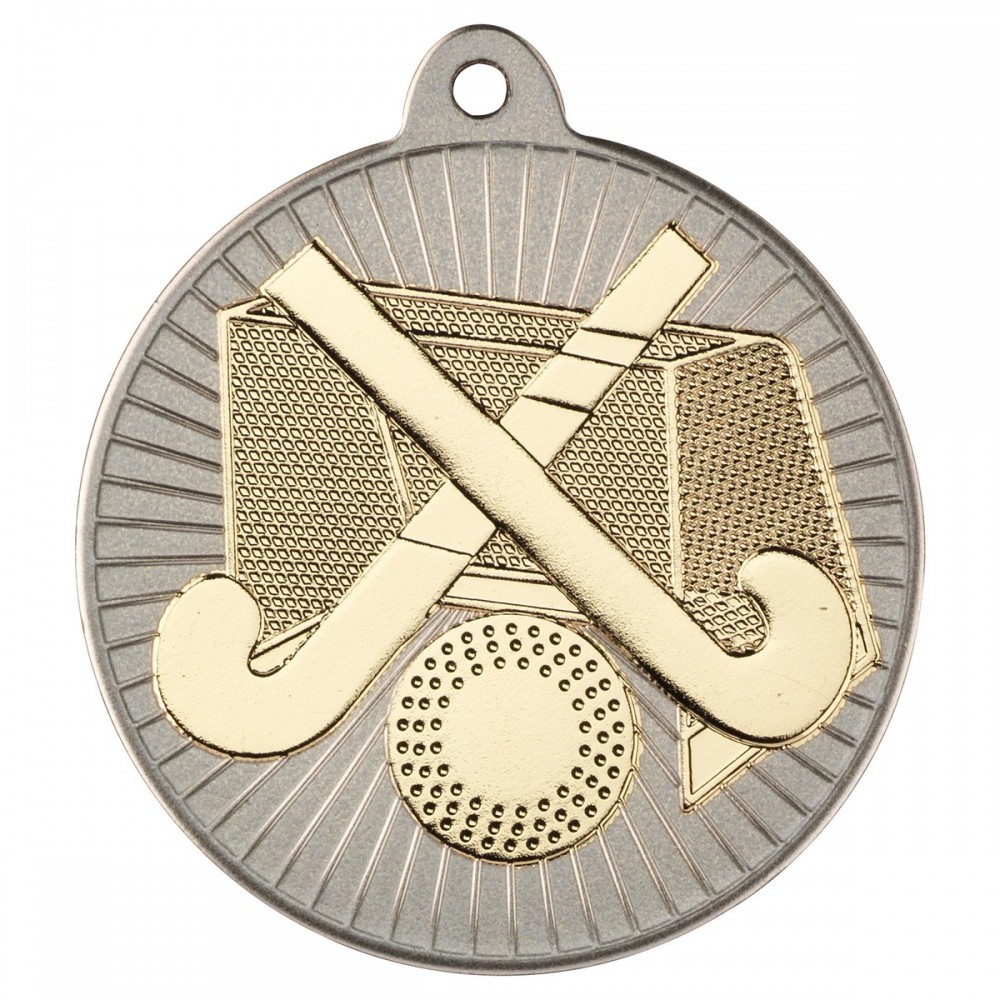 2 Tone Hockey Medals - 50mm